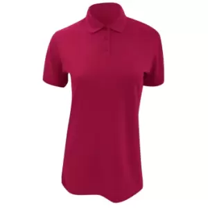 Image of Kustom Kit Ladies Klassic Superwash Short Sleeve Polo Shirt (8) (Raspberry)