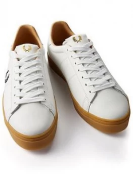 Image of Fred Perry Spencer Leather Trainer - White, Size 12, Men