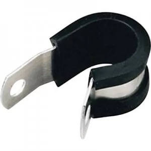 Image of Fastener chloropene protection Silver Black HellermannTyton 211 15110 ALU11C ALUCR NABK C1