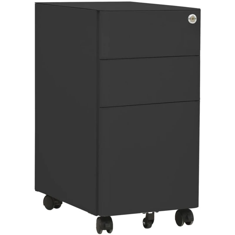 Image of VIDAXL Mobile File Cabinet Anthracite 30x45x59cm Steel Vidaxl 8720286564165