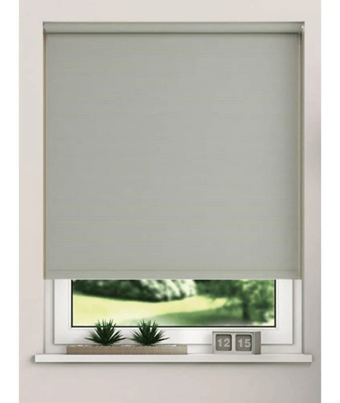 Image of New Edge Blinds Thermal Blackout Roller Blinds 175cm Drop x Width 120cm Light Grey Size: 130m width x 175cm drop Light Grey Unisex 130m width x 175