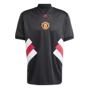 Image of adidas Manchester United FC Icon Retro Shirt Mens - Black