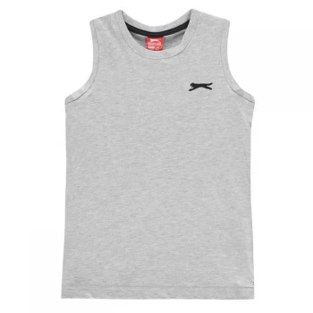 Image of Slazenger Sleeveless T-Shirt Junior Boys - Grey Marl