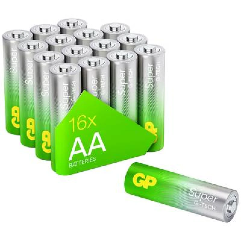 Image of GP Batteries 1x16 GP Super Alkaline 1.5V AA Mignon LR06...