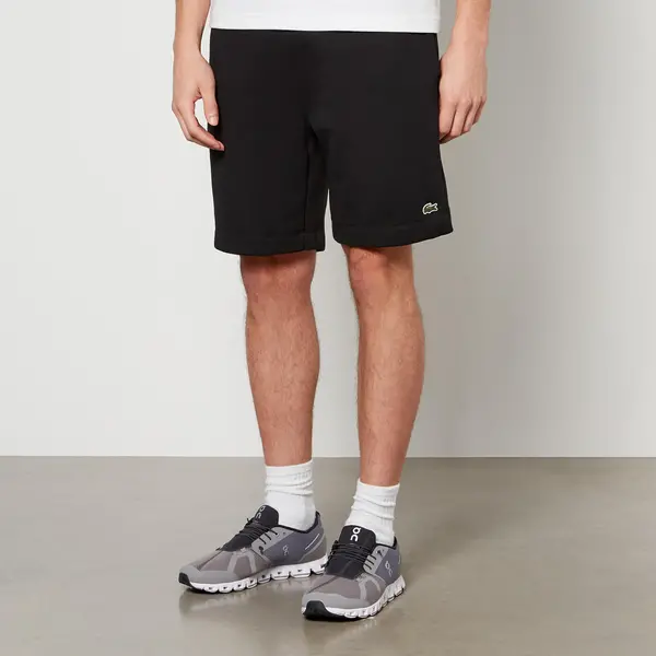 Image of Lacoste Classic Cotton-Blend Jersey Shorts - 5/L Black Shorts male GH9627-031 L