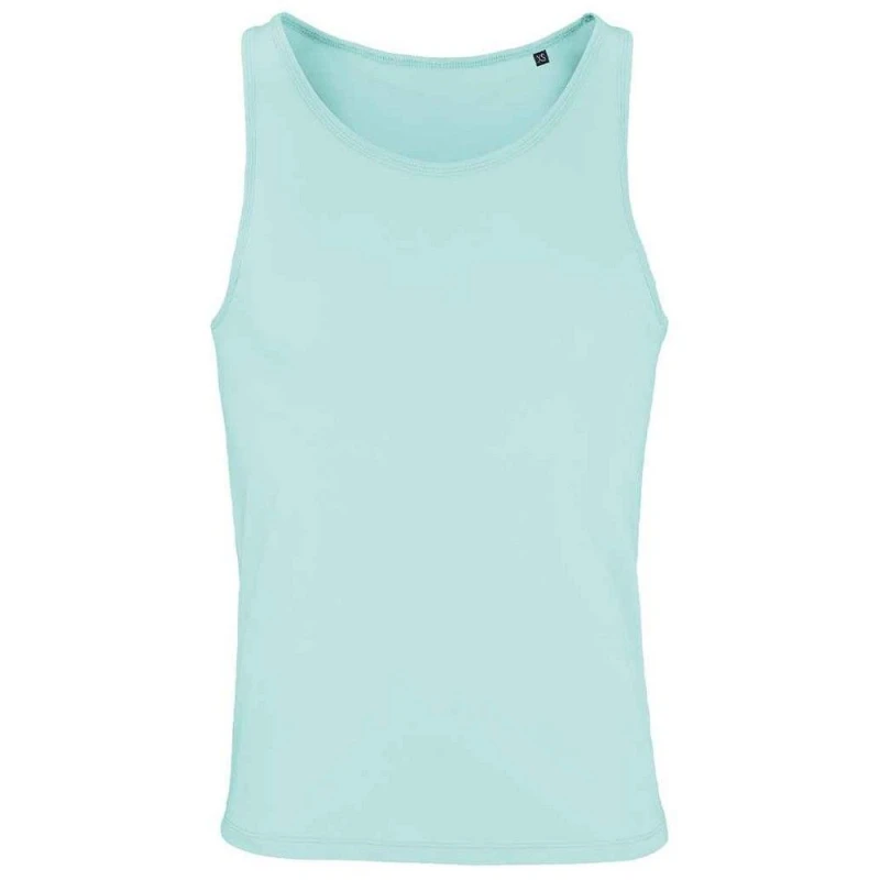 Image of SOL'S Mens Crusader Cotton Tank Top in Aqua Size: XS Aqua Male XS