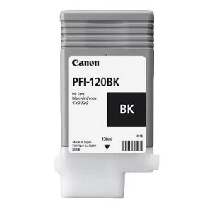 Image of Canon PFI120BK Black Ink Cartridge