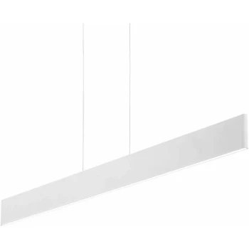 Image of Ideal Lux Lighting - Ideal Lux Desk - LED 1 Light Ceiling Pendant Bar White