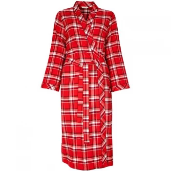 Image of Cyberjammies Long Robe - Burgundy Check
