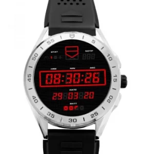 Image of Tag Heuer Connected Modular 45 Black Rubber Strap Chronograph Mens Smartwatch SBG8A12.BT6219