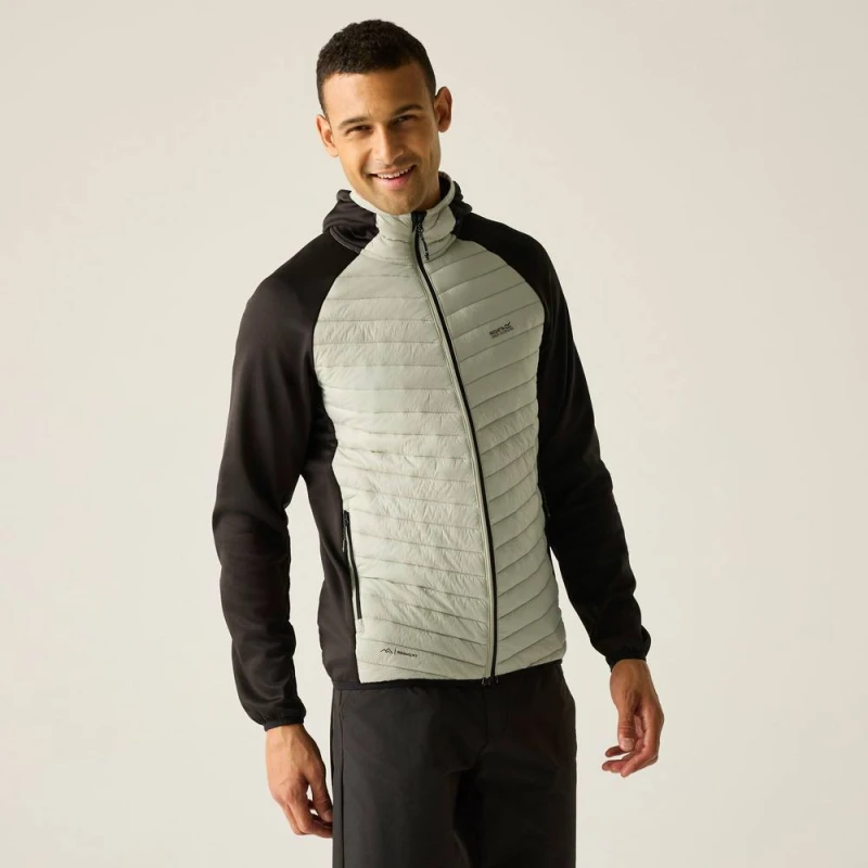 Image of Regatta Mens Andreson Hybrid Insulated Quilted Jacket Size: Medium Multicolor Male M