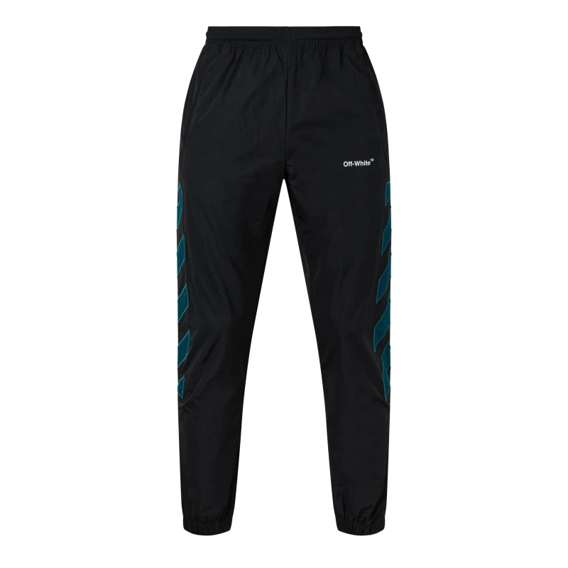 Image of Off White Mens Logo Jogging Bottoms Trousers Black male XS