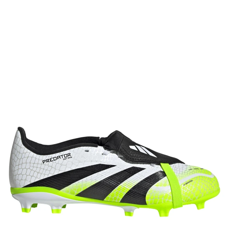 Image of adidas Predator League Fold-Over Tongue Childrens Firm Ground Football Boots Firm Ground Football Boots C10 (28) White 08047430100
