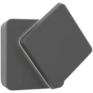 Image of Chattanooga Outdoor Modern Wall Lamp Dark Grey Aluminium LED 12W 660Lm 3000K Rotation IP54 - Merano