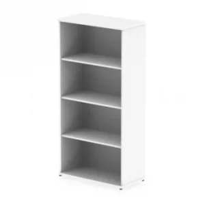 Image of Trexus Office High Bookcase 800x400x1600mm 3 Shelves White Ref I000171
