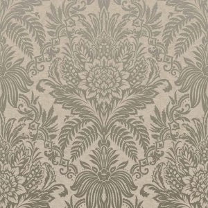 Image of Fresco Signature Damask Biscuit Wallpaper
