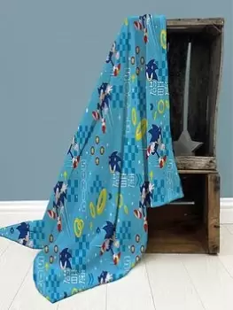 Image of Sonic The Hedgehog Geo Fleece Blanket - Multi
