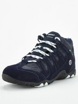Image of Hi-Tec Quadra Mid Walking Boot - Navy, Size 7, Women