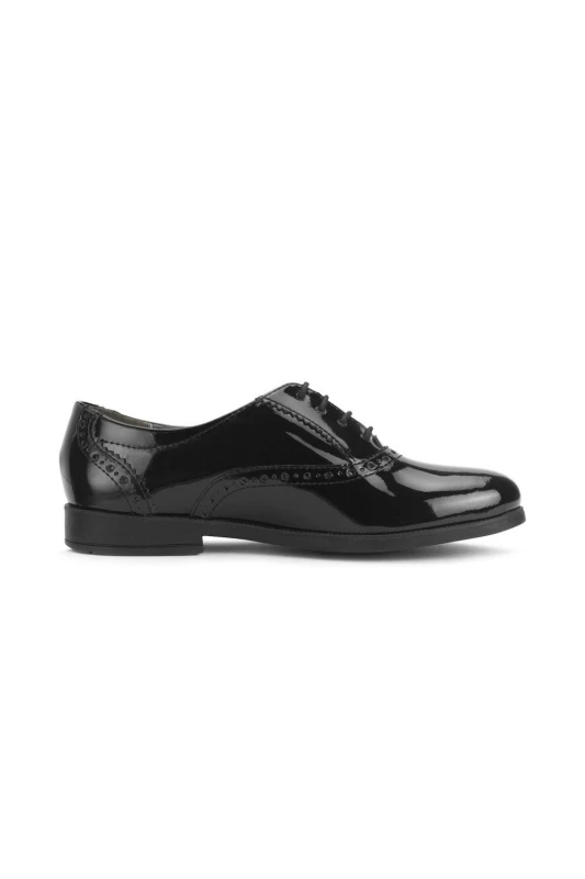 Image of Start Rite Womens 'Hermione' Senior School Shoes in True Black Size: 5.5F True Black Female 5.5F