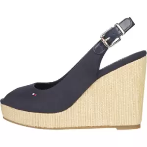 Image of Tommy Hilfiger Iconic Elena Sling Back Wedges - Blue