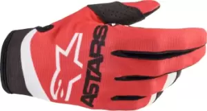 Image of Alpinestars Radar 22 Motocross Gloves, red-blue, Size S, red-blue, Size S