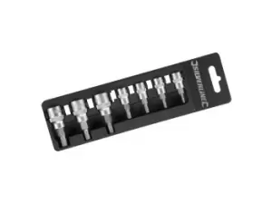 Image of Silverline 763566 Trx Socket Set 1/4in & 3/8in Drive 7pce T10 - T40