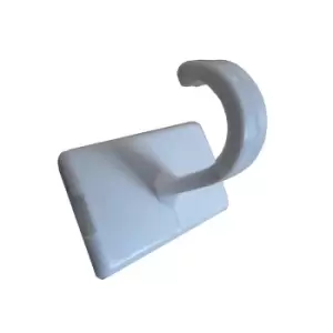 Image of White Self Adhesive Kitchen Hook Small - 10 Pack