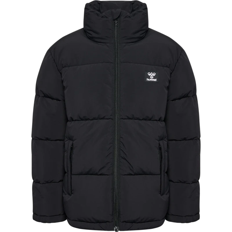 Image of Hummel Kids Crisp Water-Resistant Quilted Puffer Jacket Black male 5-6 (XS)