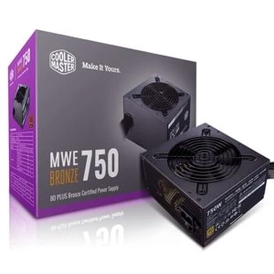 Image of Cooler Master MWE Bronze V2 750W 120mm HDB Fan 80 PLUS Bronze PSU UK Plug