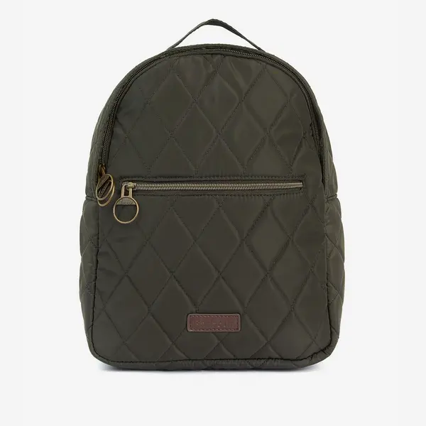 Image of Barbour Womens Quilted Backpack - Olive
