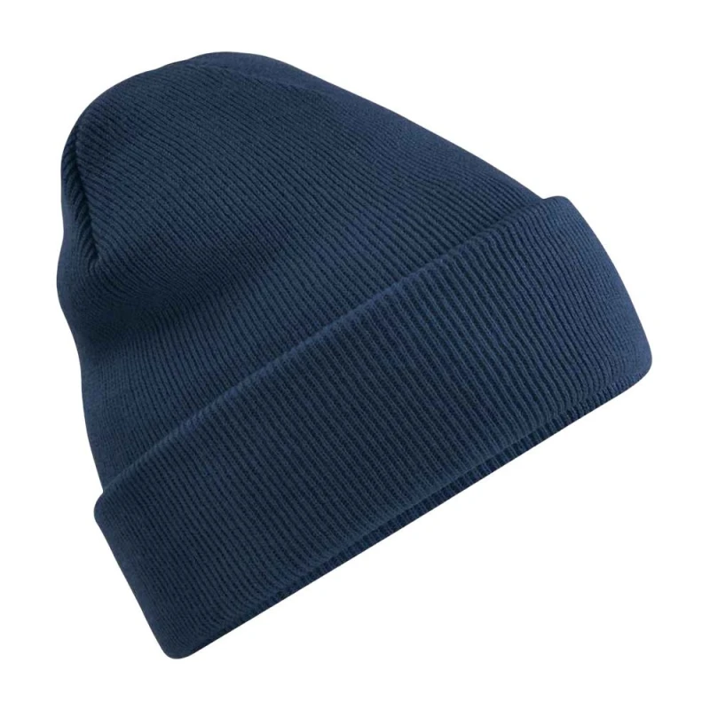 Image of Beechfield Beechfield Men Cuffed Beanie in Navy Navy One Size Male 5059958701557
