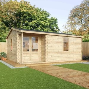 Image of Mercia 44mm Single Glaze Home Office Executive Cabin - 5.8x5m