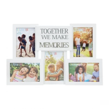 Image of Collage Photo Frame with Metal Words - Memories