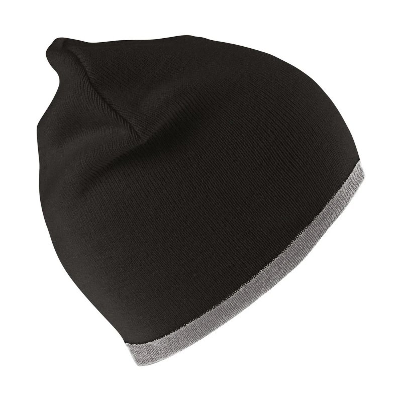 Image of Result Reversible Fashion Beanie Black unisex