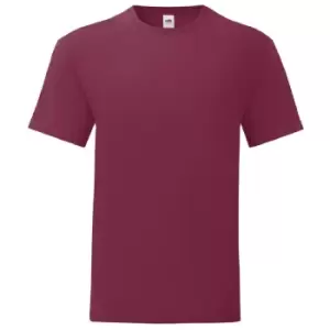 Image of Fruit of the Loom Mens Iconic 150 T-Shirt (S) (Burgundy)