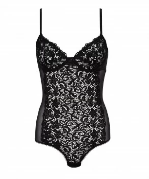 Image of DKNY Classic lace bodysuit Black