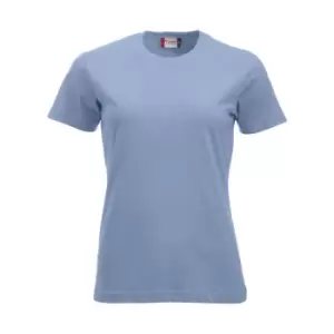 Image of Clique Womens/Ladies New Classic T-Shirt (S) (Light Blue)