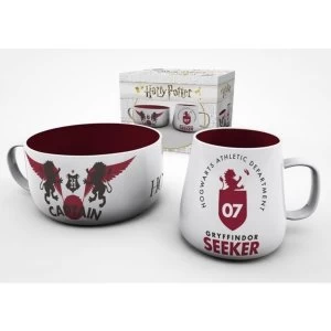 Image of Harry Potter - Quidditch (Curved Mug & Bowl) Gift Set