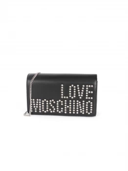 Image of love moschino accessori Shoulder straps & Messenger Women Black Eco Pelle