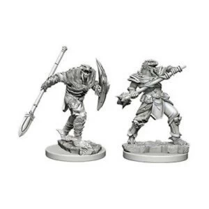 Image of Dungeons & Dragons Nolzur's Marvelous Unpainted Miniatures Dragonborn Male Fighter with Spear