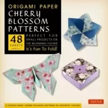Image of Origami Paper- Cherry Blossom Patterns Large 8 1/4" 48 sh : Tuttle Origami Paper: Double-Sided Origami Sheets Printed with 8 Different Patterns (Instr