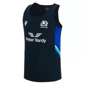 Image of Macron Scotland 22/23 Training Singlet Mens - Blue