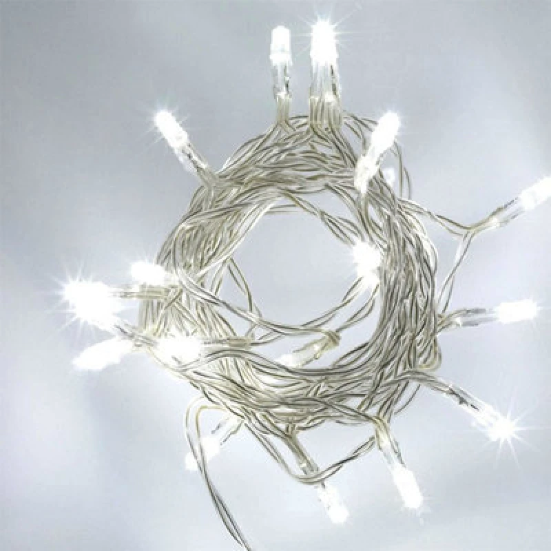 Image of Shatchi LED Wire String Fairy Clear White Xmas Decoration Lights 40 White unisex