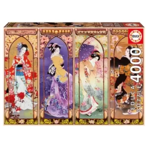Image of Japanese Collage Jigsaw Puzzle (4000 pieces)
