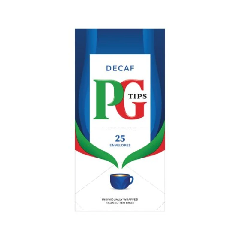 Image of PG Tips Decaf Envelope Teabags Pack of 25 802466 VF11983 VF11983
