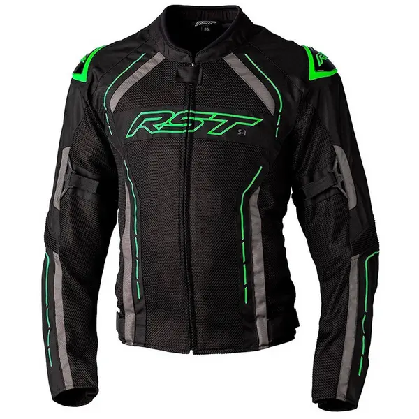 Image of RST S-1 Mesh Jacket Black Green Grey Size 48