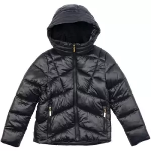 Image of Barbour International Girls Valle Quilted Jacket - Black