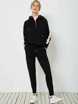 Image of Mint Velvet Zip Hem Knitted Jogger - Black