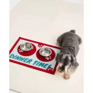 Image of Esselle Stalybridge Mat Runner and Minty Pet Bowl 40 X 60cm