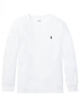 Image of Ralph Lauren Boys Classic Long Sleeve T-Shirt - White